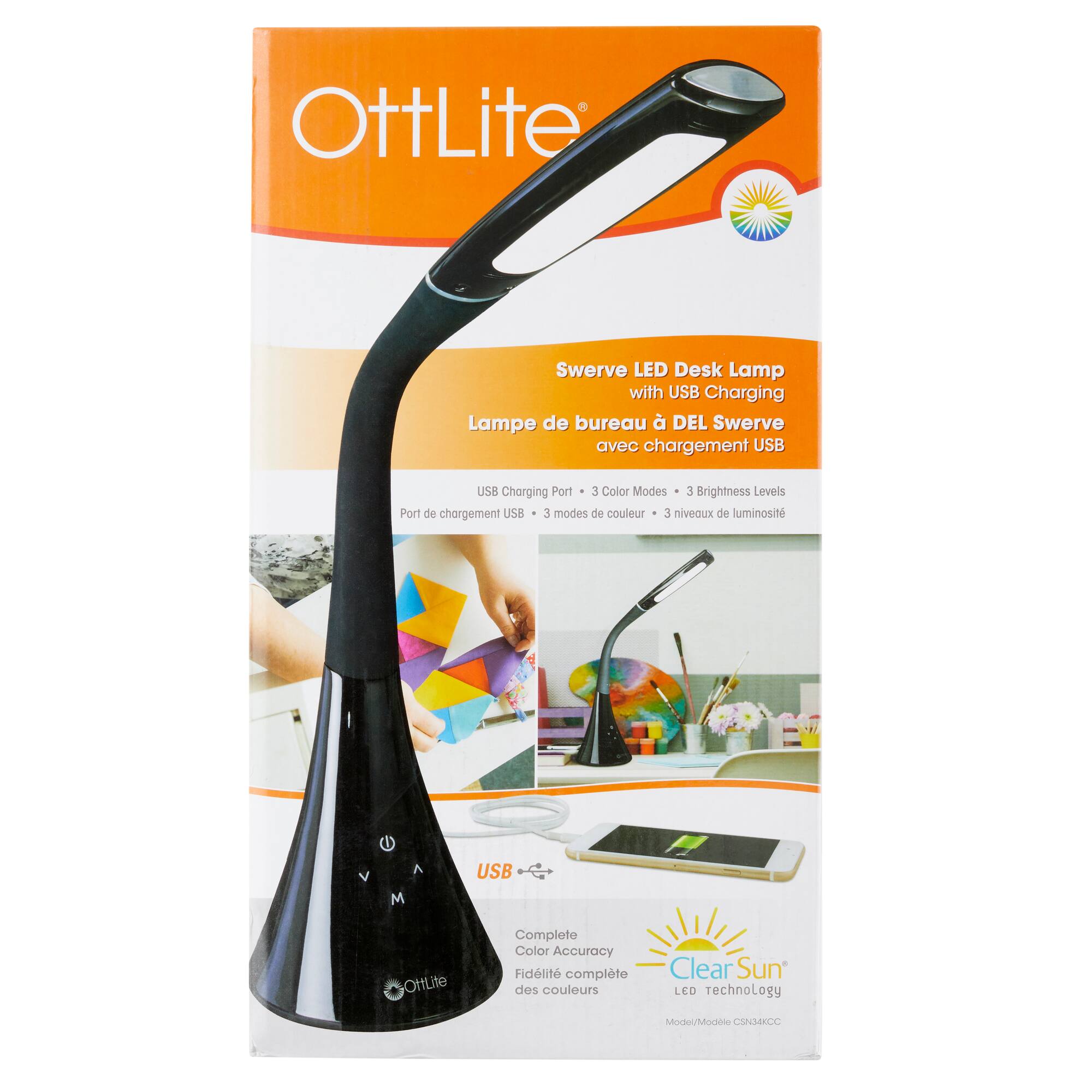 Ottlite Swerve Led Desk Lamp